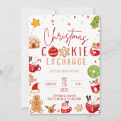 Kerst Cookie Exchange Vakantie Party Kaart (Voorkant)