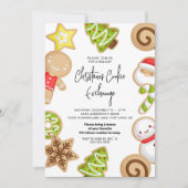 Kerst Cookie Exchange Vakantie Party Kaart (Voorkant)