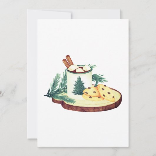 Kerst Cookie Exchange Winter Party Kaart (Achterkant)