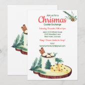 Kerst Cookie Exchange Winter Party Kaart (Voorkant / Achterkant)
