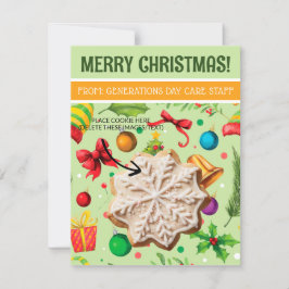 Kerst Cookie Kaarten, Gepersonaliseerde Gifting Ka Kaart