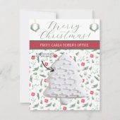 Kerst Cookie Kaarten, Gepersonaliseerde Gifting Ka Kaart (Voorkant)