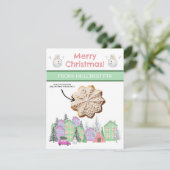 Kerst Cookie Kaarten, Gepersonaliseerde Gifting Ka Kaart (Staand voorkant)