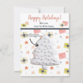 Kerst Cookie Kaarten, Gepersonaliseerde Gifting Ka Kaart (Voorkant)