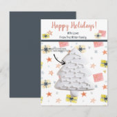 Kerst Cookie Kaarten, Gepersonaliseerde Gifting Ka Kaart (Voorkant / Achterkant)