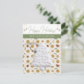 Kerst Cookie Kaarten, Gepersonaliseerde Gifting Ka Kaart (Staand voorkant)