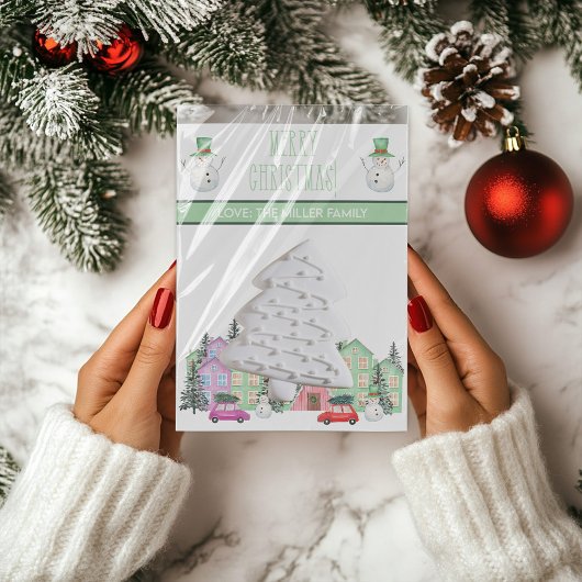 Kerst Cookie Kaarten, Gepersonaliseerde Gifting Ka Kaart