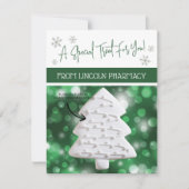 Kerst Cookie Kaarten, Gepersonaliseerde Gifting Ka Kaart (Voorkant)