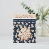 Kerst Cookie Kaarten, Gepersonaliseerde Gifting Ka Kaart (Staand voorkant)