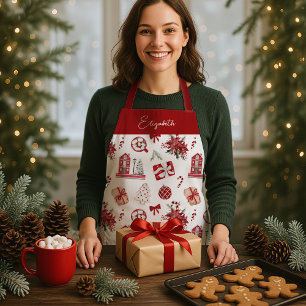 Kerst Cookie Matching Familie Schort