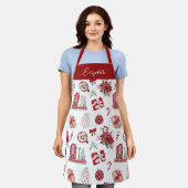 Kerst Cookie Matching Familie Schort (Gedragen)