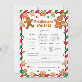 Kerst Cookie Predictie & wenskaarten Kaart