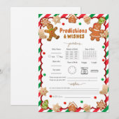 Kerst Cookie Predictie & wenskaarten Kaart (Voorkant / Achterkant)