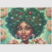 Kerst Cookie Queen Decoupage Papier (Voorkant)