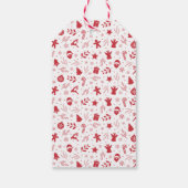 Kerst Cookie Swap Gingerbread Truck Waterverf Cadeaulabel (Achterkant)