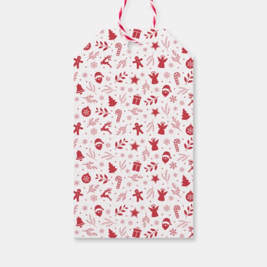 Kerst Cookie Swap Gingerbread Truck Waterverf Cadeaulabel (Achterkant)