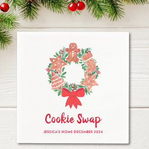 Kerst Cookie Swap servetten