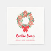 Kerst Cookie Swap servetten (Voorkant)