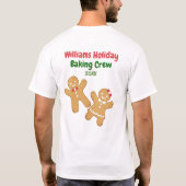 Kerst Cookie Tester Schattige Vakantie Bakken Team T-shirt (Achterkant)