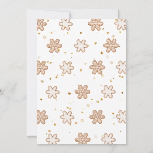 Kerst cookie uitwisseling uitnodiging Vakantie (Achterkant)