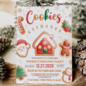 Kerst cookie uitwisseling uitnodiging Vakantie
