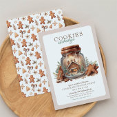 Kerst cookie uitwisseling uitnodiging Vakantie Par