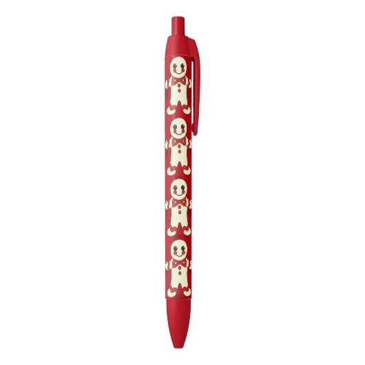Kerst Cookie Vakantiepennen Gift Zwarte Inkt Pen (Achterkant (Verticaal))