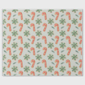 Kerst Cookie Waterverven Cadeaupapier (Vlak)