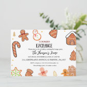 Kerst Cookies Exchange Party Uitnodiging (Staand voorkant)