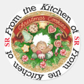 Kerst Cookies Keuken Sticker - SRF (Voorkant)