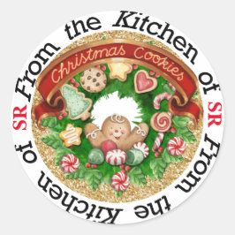 Kerst Cookies Keuken Sticker - SRF