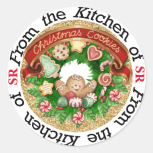Kerst Cookies Keuken Sticker - SRF