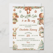 Kerst Cookies Party Baby shower Kaart (Voorkant)