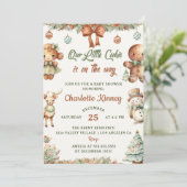 Kerst Cookies Party Baby shower Kaart (Staand voorkant)