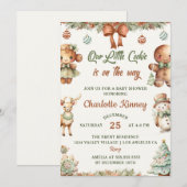 Kerst Cookies Party Baby shower Kaart (Voorkant / Achterkant)