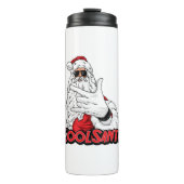 Kerst Cool Santa Thermische Tumbler Thermosbeker (Voorkant)
