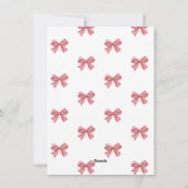 Kerst Coquette Crest Foto Grandmillennial Feestdagenkaart (Achterkant)