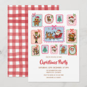 Kerst Coquette Frame Kerstfeest Kaart (Voorkant / Achterkant)