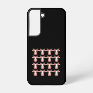 Kerst Coquette Highland Koe Western Kerstmis  Samsung Galaxy Hoesje