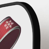 Kerst Coquette Red Bow & Sneeuwvlokken Pickleball Paddle (Links Detail)