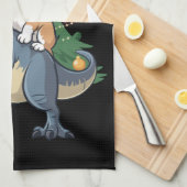 Kerst Corgi Dinosaur Boom Rex Vakantie Kerstmis  Theedoek (Quarter Fold)