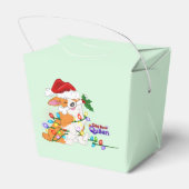 Kerst Corgi geschenkdoos Bedankdoosjes (Achterkant)