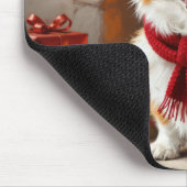 Kerst Corgi Hond bij de Haard Muismat (Hoek)