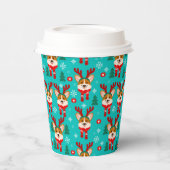 Kerst Corgi Hond Papieren beker (Links)