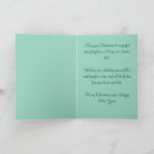 Kerst Corgi Hond Puppy w / Santa Hoed Kaart (Binnen)