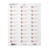 Kerst Corgi Hond Retouradres Labels (Full Sheet)