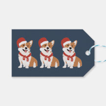 Kerst Corgi Kerstman - Verfijnd Winter Navy