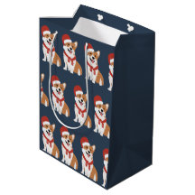 Kerst Corgi Kerstman - Verfijnd Winter Navy