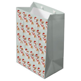 Kerst Corgi Kerstmannenhoed - Zachte Eucalyptus Mi Medium Cadeauzakje