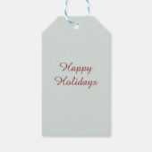 Kerst Corgi Kerstmannenhoed Zachte Eucalyptus Mist Cadeaulabel (Achterkant)